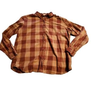 Columbia Men's Plaid Button Down Long-Sleeve Regular Fit Shirt Size XL D36